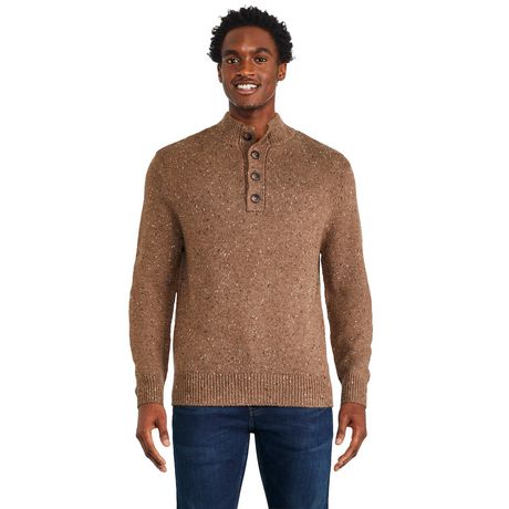 George Men's Henley Sweater - Walmart.ca