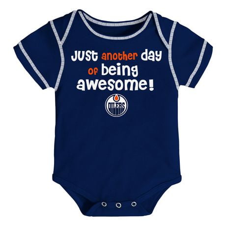 NHL Oilers 3-Pack Onesie 0/3M | Walmart Canada