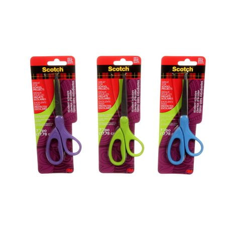 Scotch® Student Scissors 1407S-MIX-ESF, 7 in (17.8 cm), 1 Pair Per Pack