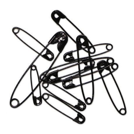 Black Safety Pins