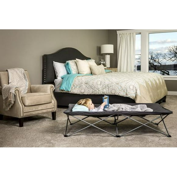 Regalo International My Cot Gray Extra Long Portable Bed
