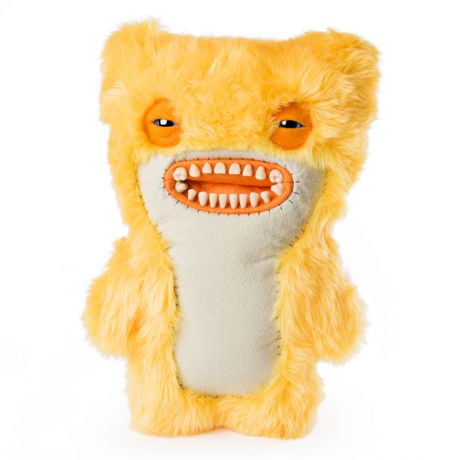 Fuggler – Monstre moche et marrant, Créature en peluche de luxe de 30,48 cm avec des dents, Awkward Bear (orange), à partir de 4 ans