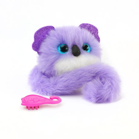 Pomsies Pet Interactive Plush Koala Sydney Pom Pom Wearable Toy PURPLE 