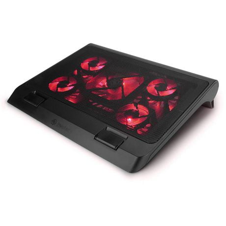 laptop cooling pad gaming fans enhance stand usb cooler laptops computer adjustable dual port led height technobezz