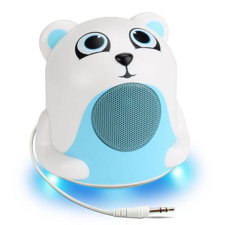 GOgroove Polar Bear Pal Jr. High-Powered Mini Speaker System
