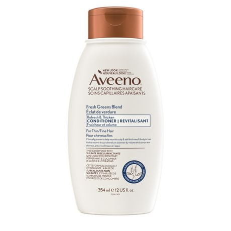 AVEENO Fresh Greens Blend Conditioner for Refresh & Thicken, 354 mL ...