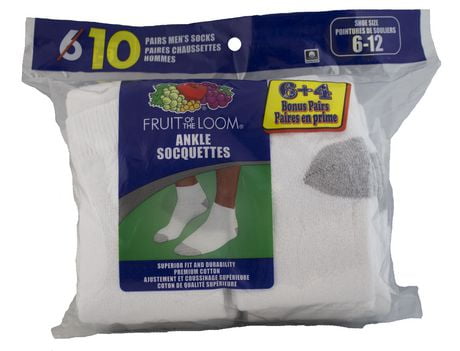 Fruit of the Loom Mens' Ankle Socks | Walmart Canada