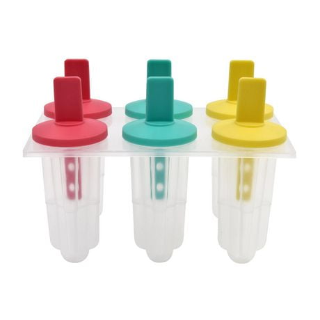 MAINSTAYS Ice Pop Molds, 6 Popsicles
