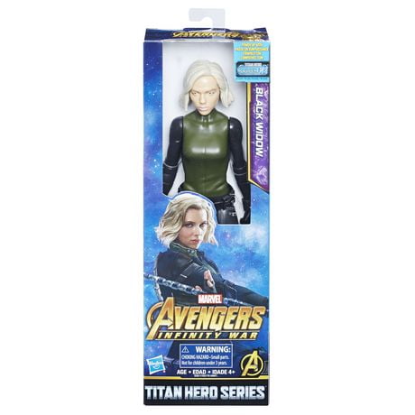 Marvel Infinity War Titan HERO Series Black Widow with Titan HERO Power ...