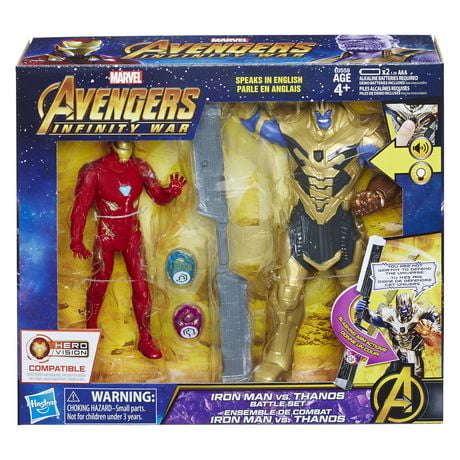 Marvel Avengers: Infinity War Iron Man vs. Thanos Battle Set | Walmart ...