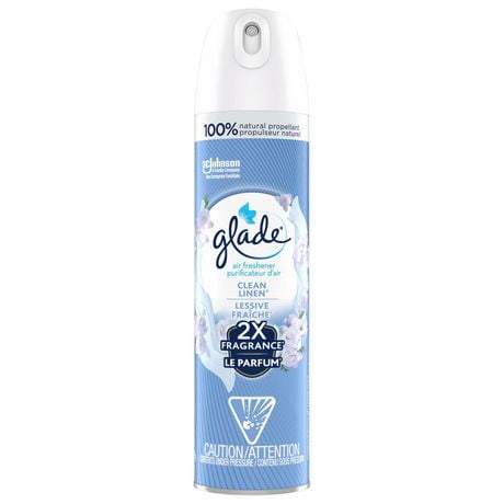 Glade® purificateur d’air et éliminateur d’odeurs en aérosol, lessive fraîche 235 g