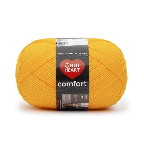 Red Heart® Comfort® Yarn, Solid, Acrylic #4 Medium, 16oz/454g, 867 Yards, Versatile yarn large ball size