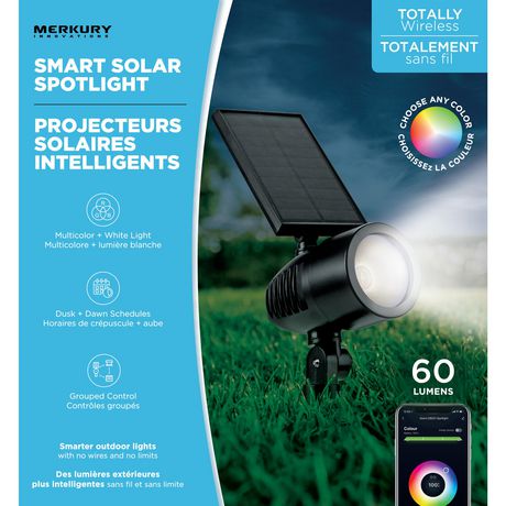 smart solar spotlight