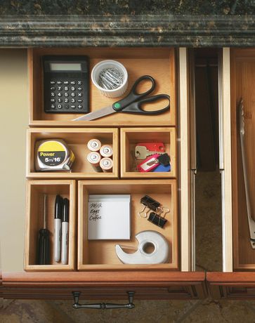 Seville Classics Sevilel Classics 5pcs Bamboo Drawer Organizer Box