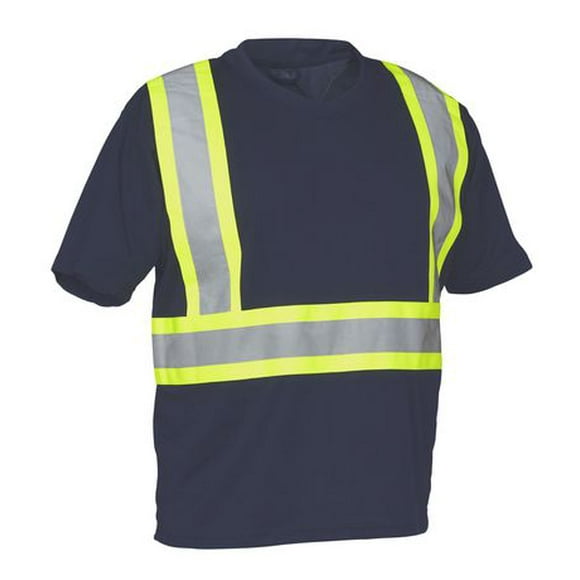 T-shirt de sécurité à manches courtes Forcefield Hi Vis à col en V Taille: M