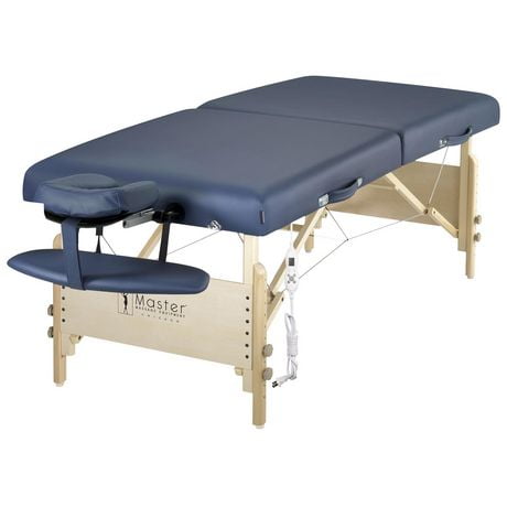 Ensemble de table de massage portative Coronado Therma-Top de Master Massage, bleu roi - 30 po