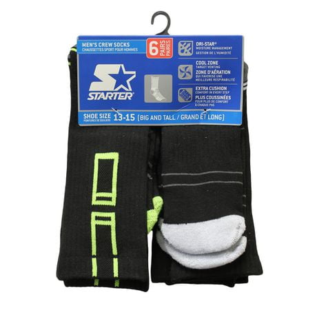 Starter Men's Big & Tall Ankle Socks - 6 Pairs | Walmart Canada