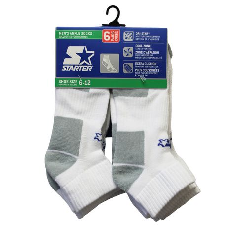Starter Men's Ankle Socks - 6 Pairs | Walmart Canada