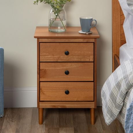 Manor Park Modern 3 Drawer Wood Nightstand - Multiple Finishes