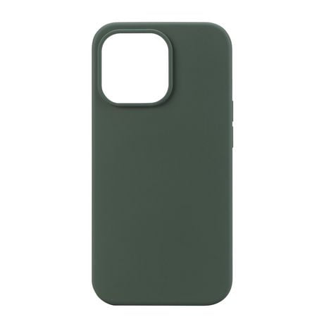 Étui léger en silicone compatible MagSafe  pour téléphone iPhone 13 Pro blackweb (BWA22WI624C- Pêche, BWA22WI603C-Noir, BWA22WI623C-Vert, BWA22WI626C-Prune) Protection complète