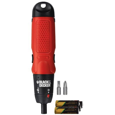 Black + Decker Alkaline Cordless Screwdriver