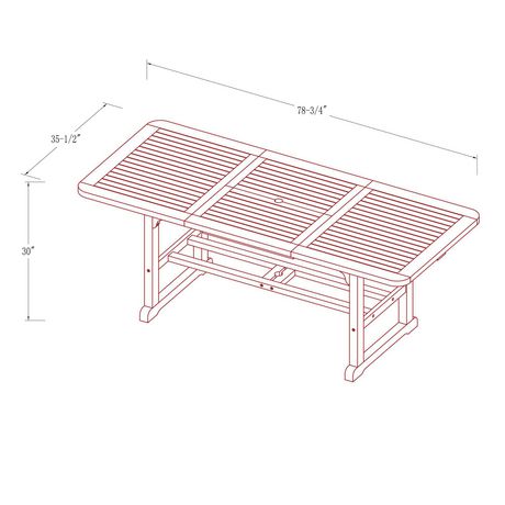 Wood Outdoor Patio Dining Table, How Many Feet Is An 8 Person Table