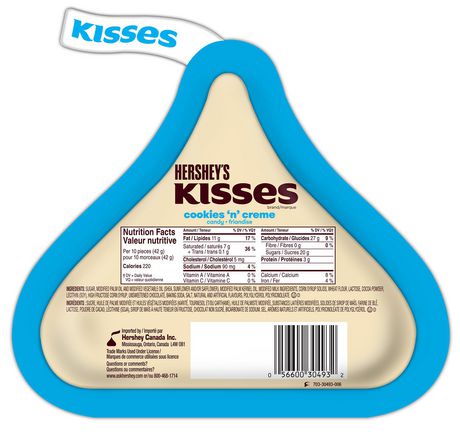 HERSHEY'S KISSES COOKIES 'N' CRÈME Candies, Valentines Day Foils ...