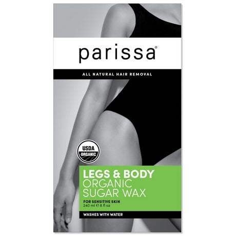 Parissa Organic Sugar Wax Legs & Body, 240ml of wax