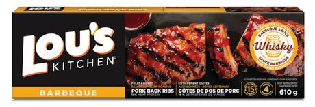 Lou's Kitchen Whisky BBQ Back Ribs, Natural Hardwood Smoked Whisky BBQ ...