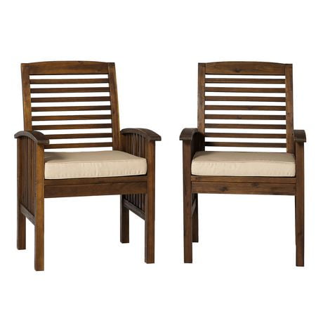 manor park outdoor wood patio chairs with cushions