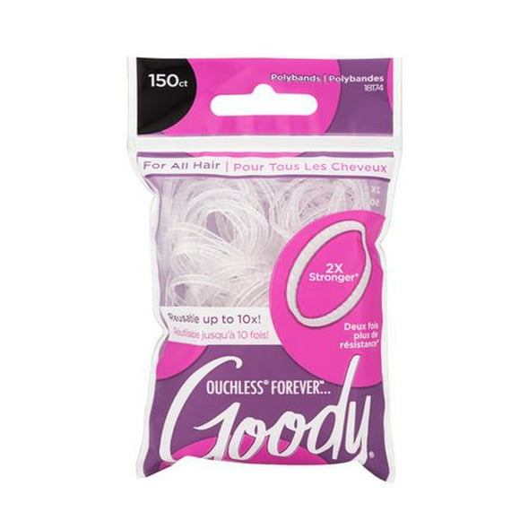 Goody Forever Polyband 150ct Clear, Forever Polyband