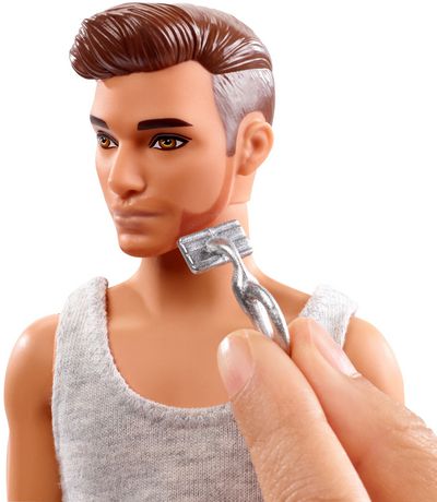 shaving ken barbie