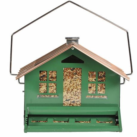 Mangeoire pour oiseaux sauvages Perky-Pet Squirrel-Be-Gone II Green Home
