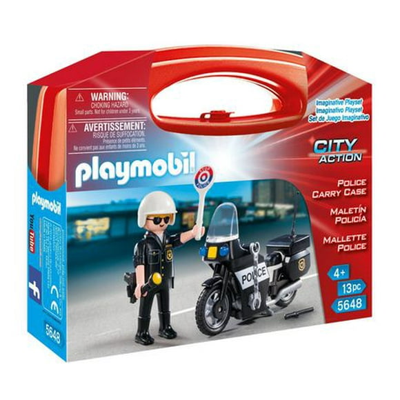 Ensemble de jeu Mallette transportable de Police City Action de Playmobil