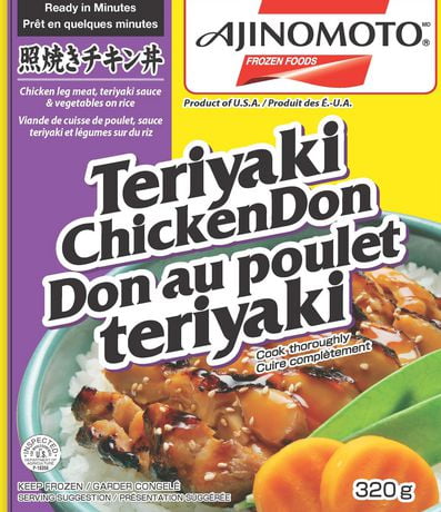 Ajinomoto Chicken Leg Meat Vegetables On Sticky Rice Teriyaki Chicken Don Walmart Canada