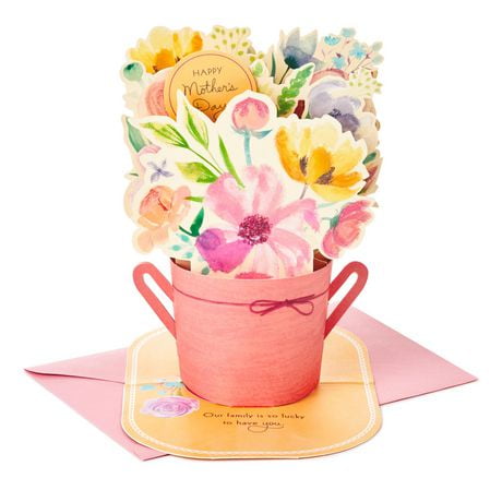 Carte de fête des Mères Hallmark Paper Wonder pour maman - déployable -  Bouquet de fleurs roses ( «  You're the Best » )