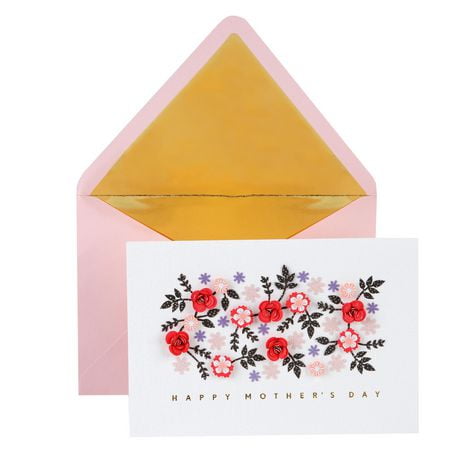 Hallmark Signature Mother's Day Greeting Card (Cut Paper Flowers Have a Wonderful Day)