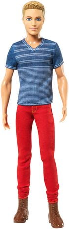 Barbie Fashionistas - Ken Doll, Red Jeans And Blue Tee | Walmart Canada