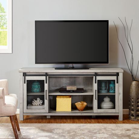 Manor Park Sliding Barn Door Modern Farmhouse Tv Stand For Tv S Up