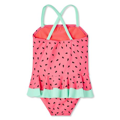 George Toddler Girls' 1-Piece Ruffle Swimsuit | Walmart Canada