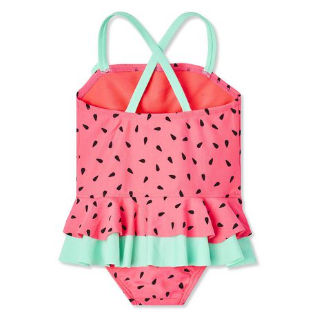 George Baby Girls' 1-Piece Ruffle Swimsuit | Walmart Canada