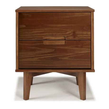 Manor Park Mid Century Modern 2 Drawer Wood Nightstand Multiple