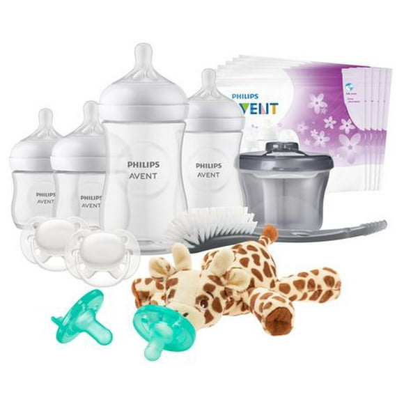 Philips Avent Natural Baby Bottle Essentials Gift Set, SCD839/02 biberons 4oz and 9oz