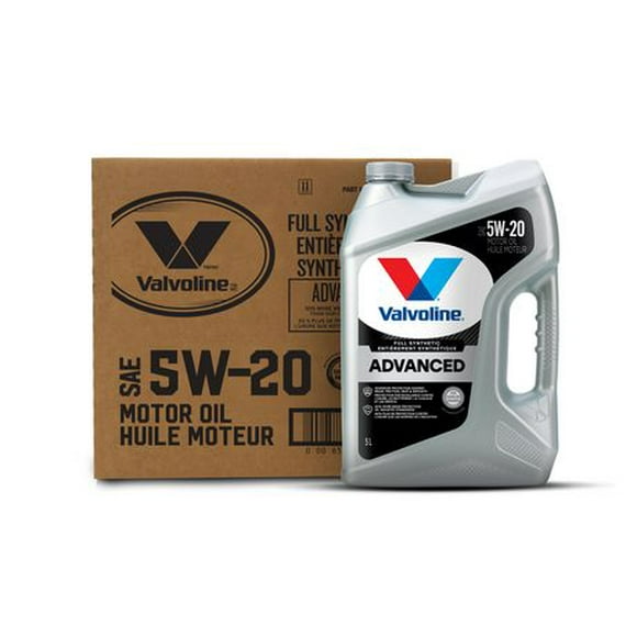 Valvoline Advanced Full Synthetic 5W20 Motor Oil 5L Case Pack