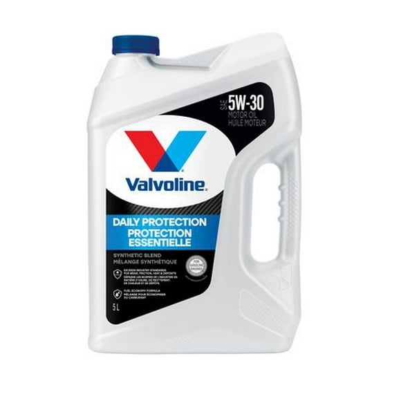 Valvoline Daily Protection 5W30 Synthetic Blend Motor Oil 5L, 5L Jug