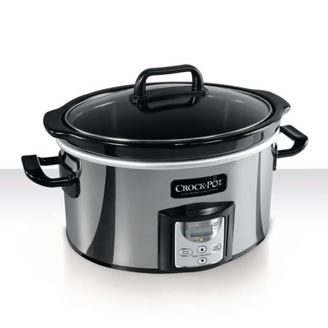 Crock-Pot Countdown Programmable Slow Cooker, Polished Stainless ...