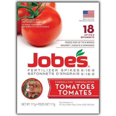 Batonnets d'engrais pour tomates Organics de Jobe's