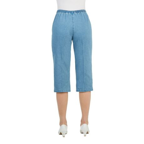 Alia Denim Pull-On Capri | Walmart Canada