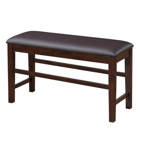 leather counter height dining bench 25 seat height for a 33 36 counter ...