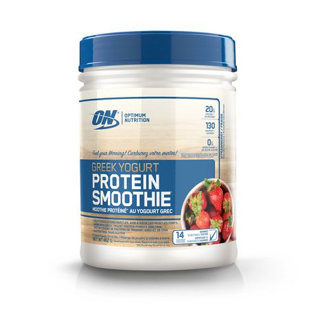 Optimum Nutrition Greek Yogurt Smoothie Strawberry Protein Powder Drink ...